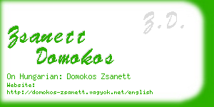 zsanett domokos business card